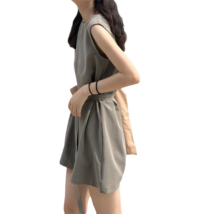Damen Jumpsuit Tailliert Polyester Praktische Taschen