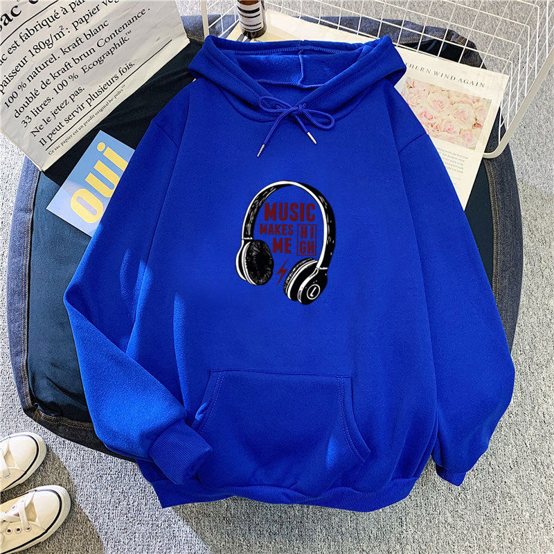 Damen Kapuzenpullover Musik-Design