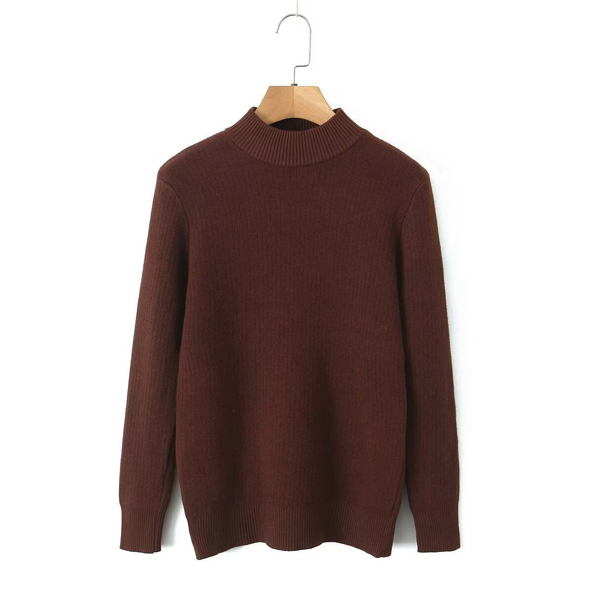 Damen Feinstrickpullover Stehkragen Norvielle