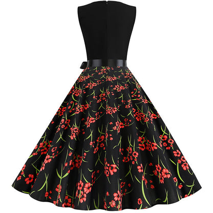 Damen Swingkleid Floralmuster Elegant Norvielle