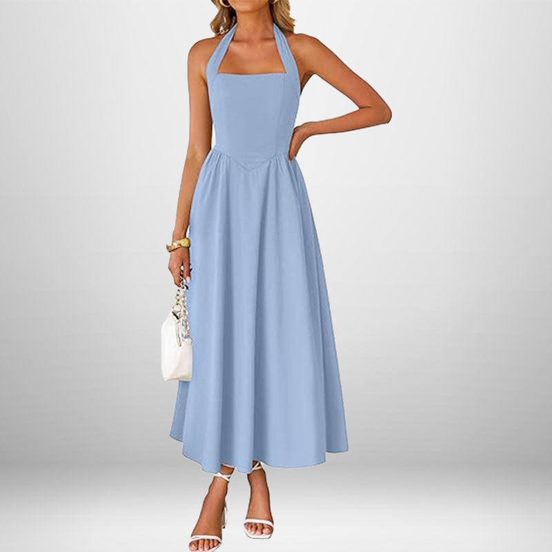 Damen Maxi-Kleid Raffiniertes Trägerdesign Eleganter Schnitt