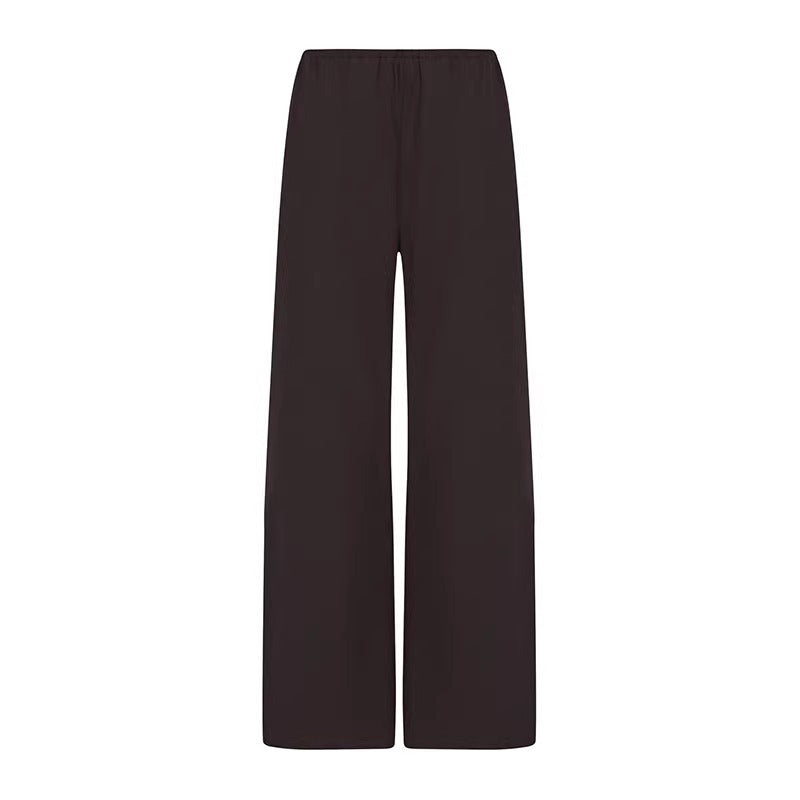 Damen Weite Stoffhose Elastischer Bund Norvielle