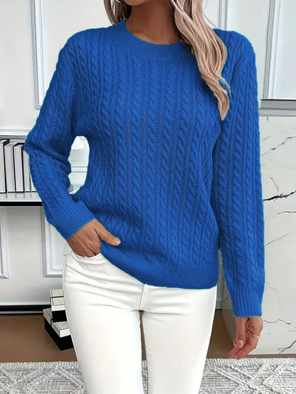 Damen Strickpullover Zopfdesign Norvielle