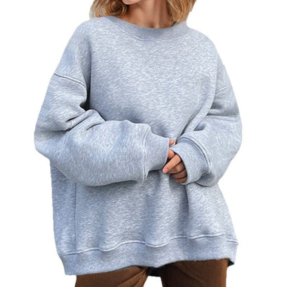 Damen Oversized Sweatshirt Weiter Schnitt Lässig Norvielle
