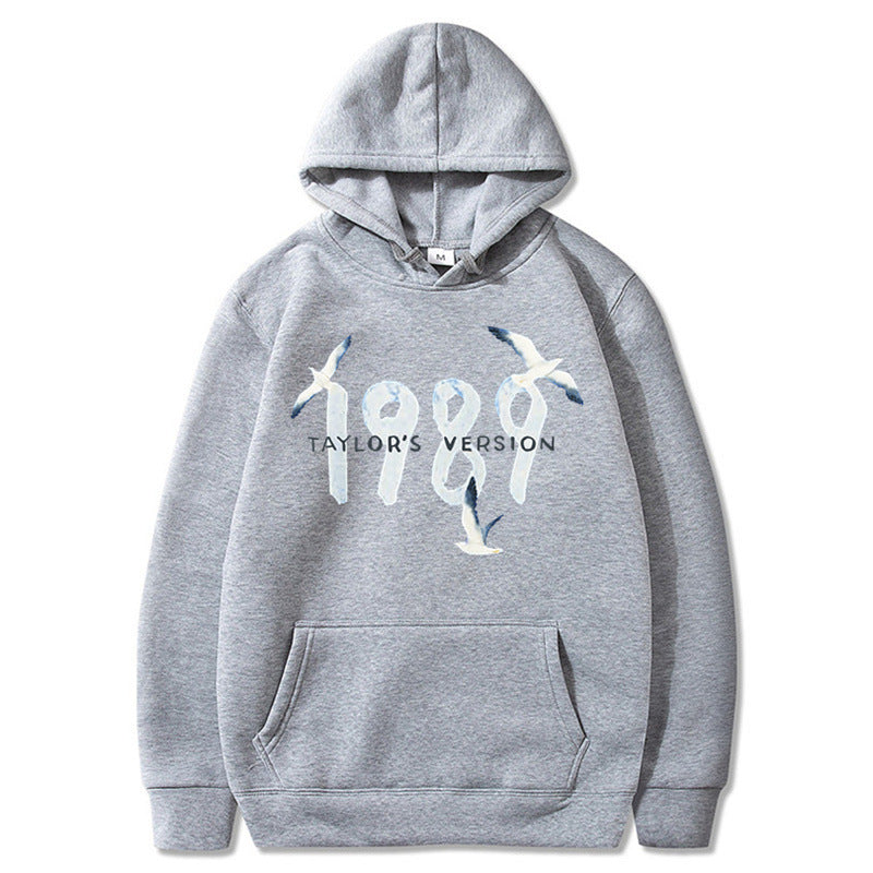 Damen Kapuzenpullover Hochwertige Baumwolle Vogelmotiv