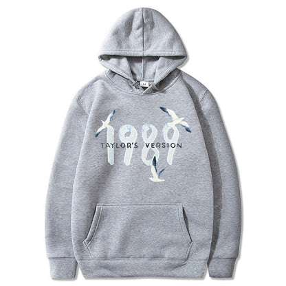 Damen Kapuzenpullover Hochwertige Baumwolle Vogelmotiv