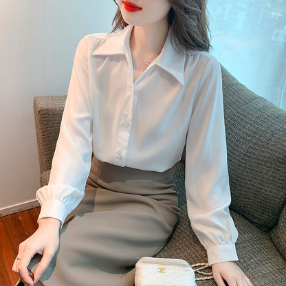 Damen Bluse Elegantes Design Klassisch Weiß