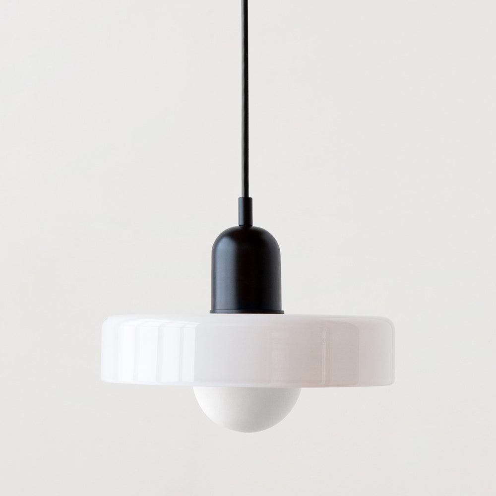 Bauhaus Pendelleuchte Farbiges Glas