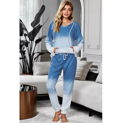Damen Loungewear Elastischer Bund Abnehmbares Kapuzenoberteil