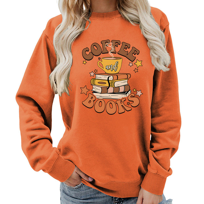 Damen Sweatshirt Kaffeebuch-Design Norvielle
