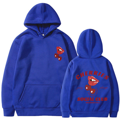 Damen Kapuzenpullover Kirschen-Design Norvielle