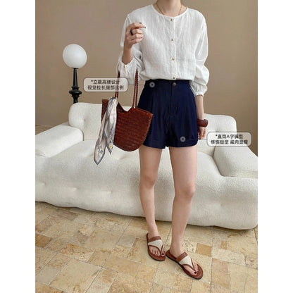 Damen Shorts Hochbund mit Taschen Norvielle