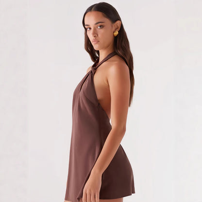 Damen Halterkleid Elegant Norvielle