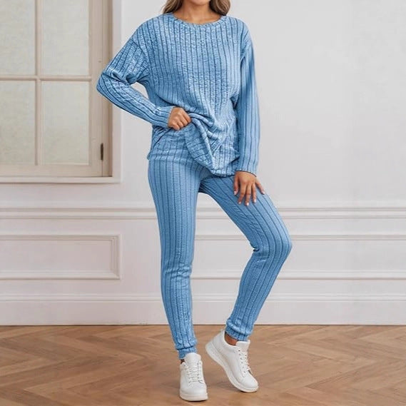 Damen Strickensemble Rippenstruktur Norvielle