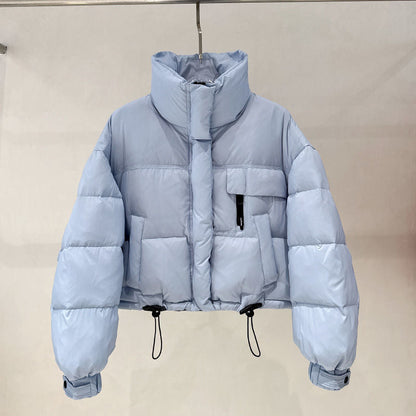 Damen Daunenjacke Kurz Warm Hochkragen Norvielle