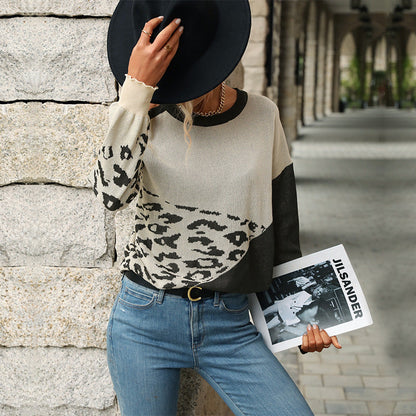 Damen Strickpullover Groß Tiermotiv Lässig Norvielle