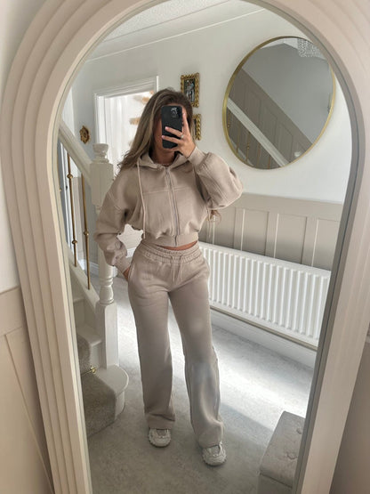 Damen Hoodie Jogginghose Set Lässig Weit Norvielle