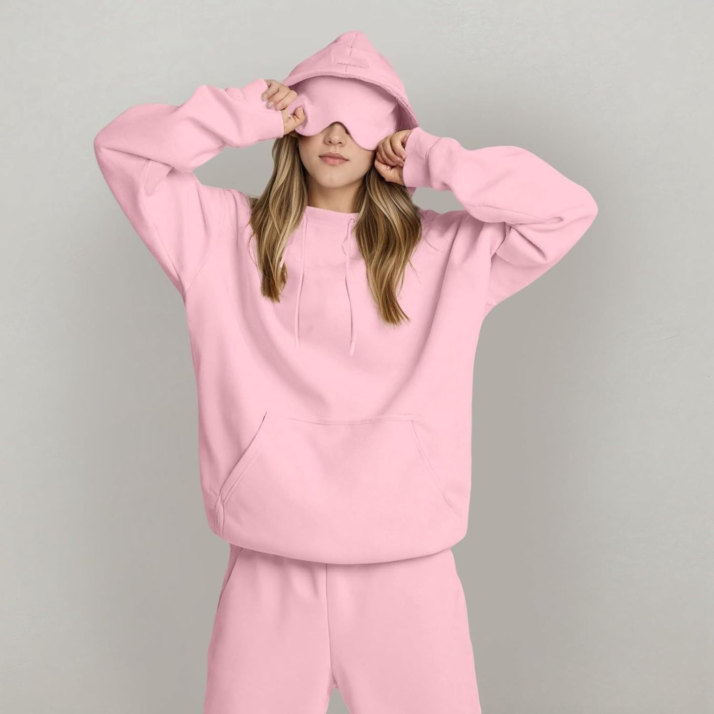 Damen Kapuzenpullover mit Schlafmaske Norvielle