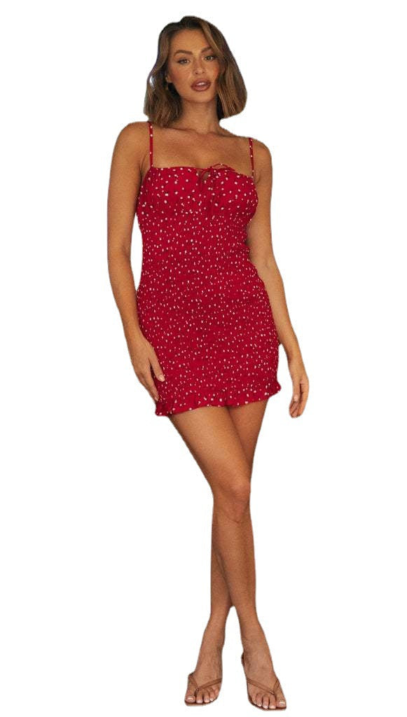 Damen Neckholder-Kleid Rüschen Sommerlich Norvielle