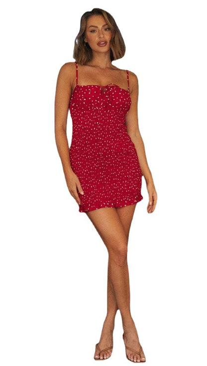 Damen Neckholder-Kleid Rüschen Sommerlich Norvielle