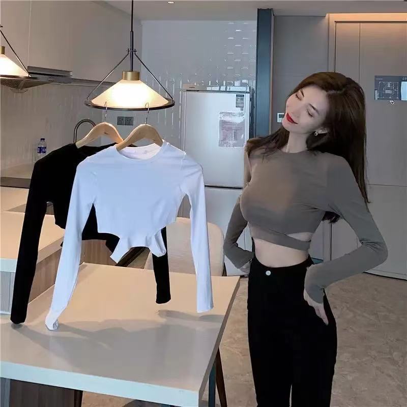Damen Croptop mit Cutouts Norvielle - Norvielle
