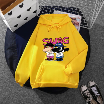 Damen Hoodie Cartoon-Design Norvielle