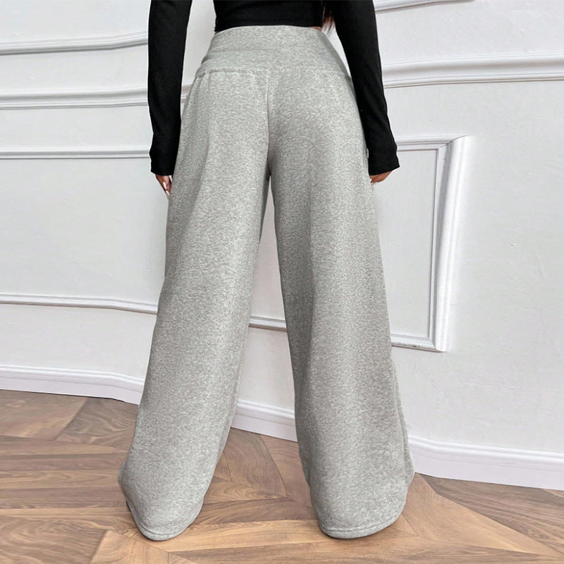 Damen Freizeithose Elastischer Bund Weit Bequem