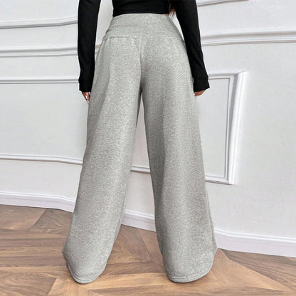 Damen Freizeithose Elastischer Bund Weit Bequem