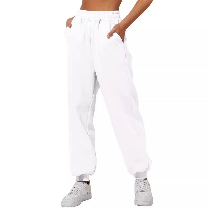 Damen Jogginghose Elastischer Bund Eingrifftaschen Norvielle