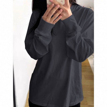 Damen Langarmshirt Bequem Leicht Norvielle