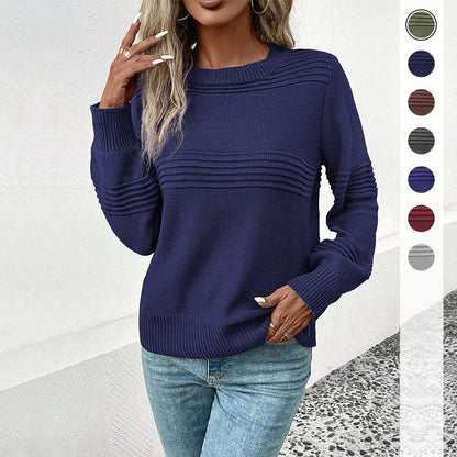 Damen Strickpullover Wellenmuster Lässig Norvielle - Norvielle