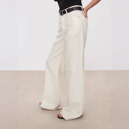 Damen High-Waist Jeans Weit Norvielle
