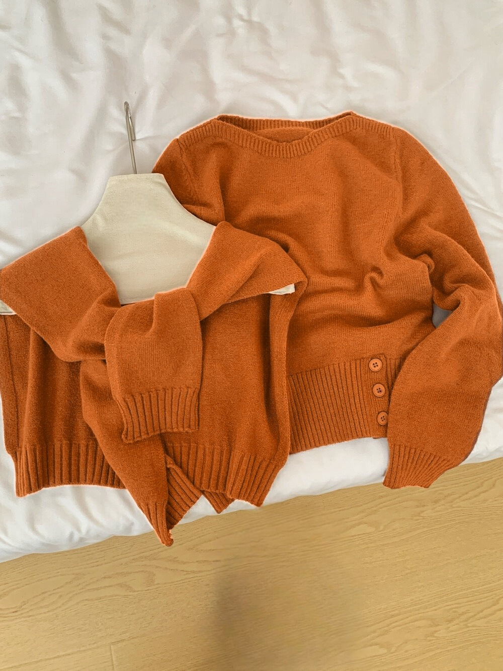 Damen Pullover Abnehmbarer Kragen Norvielle