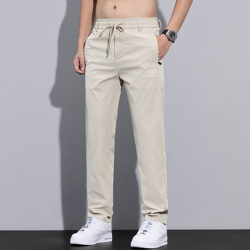 Herren Sportliche Freizeithose Verstellbarer Kordelzug Seitliche