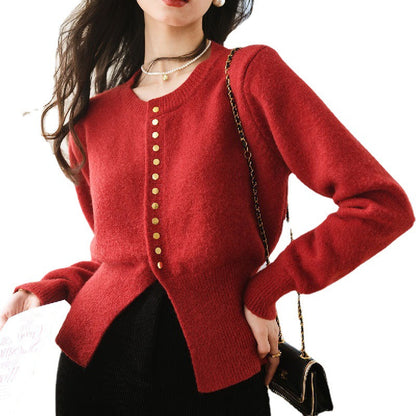 Damen Strickjacke mit Knöpfen Lässiger Schnitt Norvielle