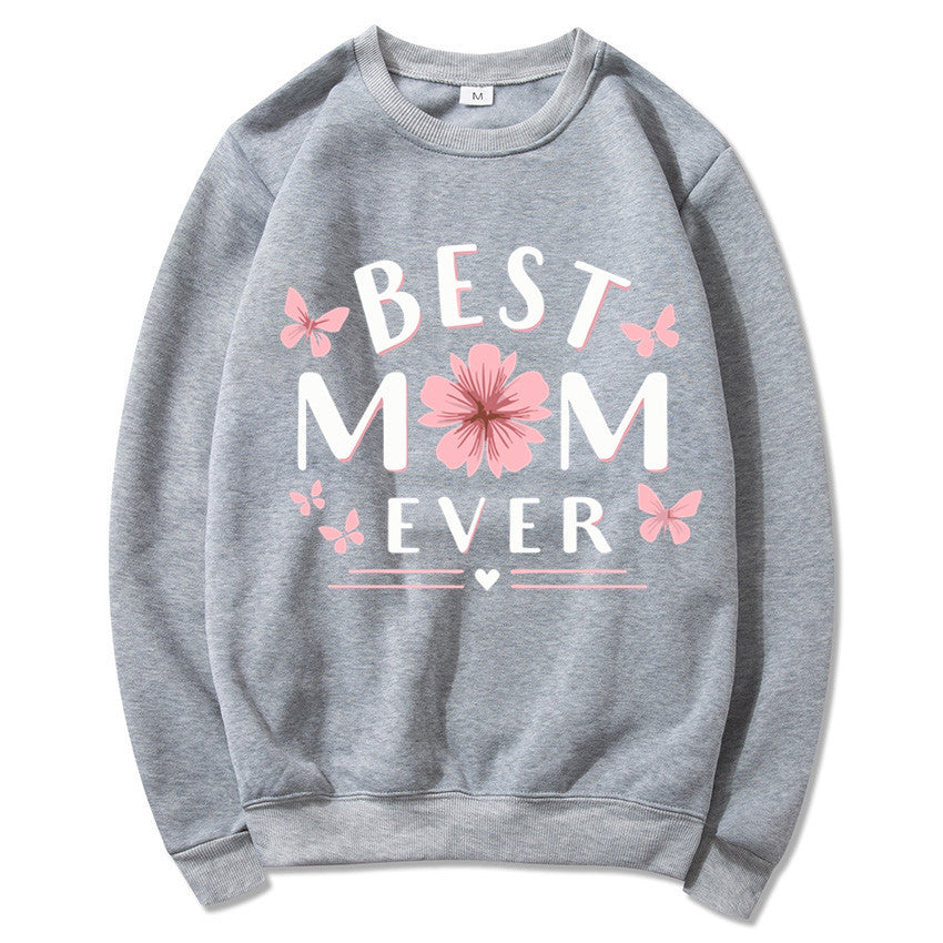 Damen Sweatshirt Florales Design Weich Rosa