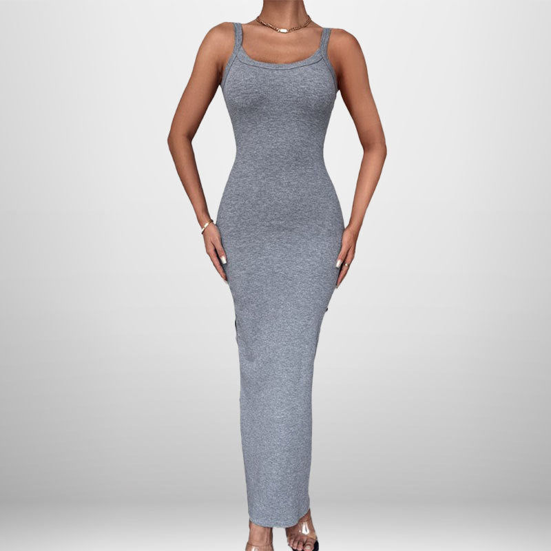 Damen Maxikleid Spaghetti-Träger Elegantes Design Norvielle
