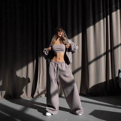 Damen Cropped Hoodie Lässig Elegant Norvielle