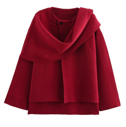 Damen Überjacke Rollkragen Norvielle Elegantes Design