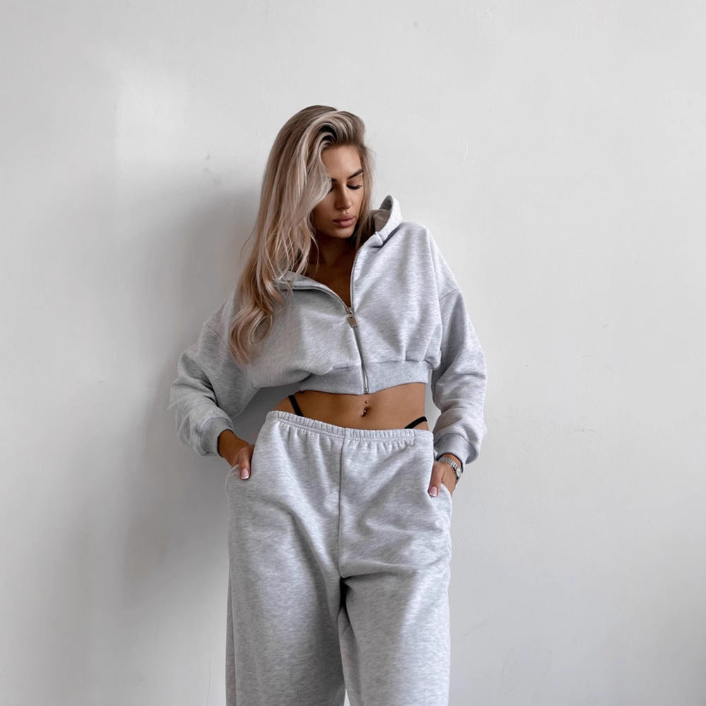 Damen Sportlich Lounge-Set Baumwolle Norvielle