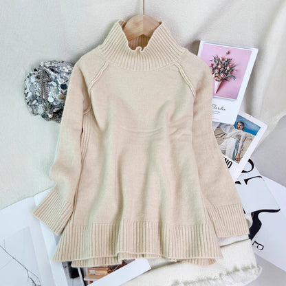 Damen Oversized Pullover Strukturiert Stehkragen Norvielle