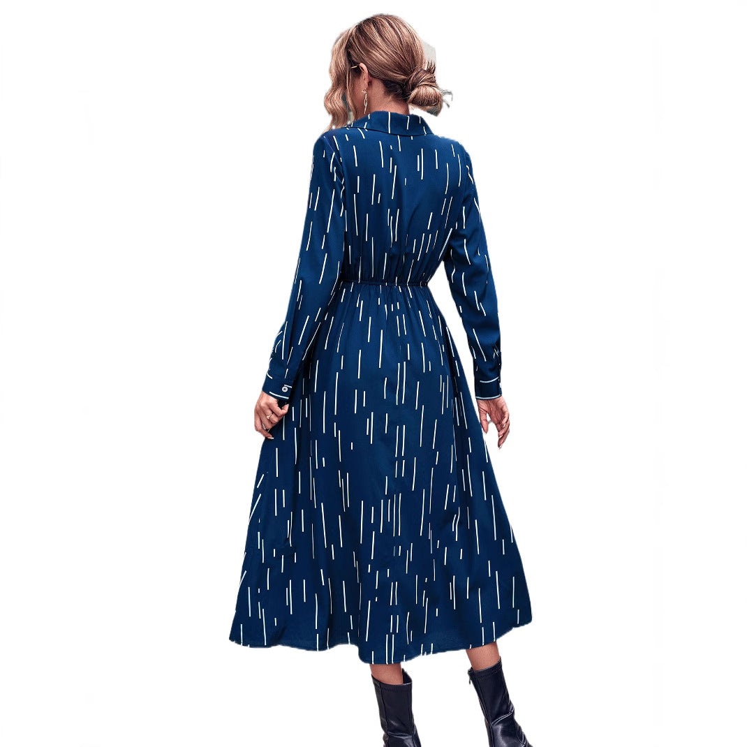 Damen Midi-Kleid Elastisch Norvielle