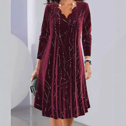 Damen Partykleid Funkelnde Akzente Norvielle