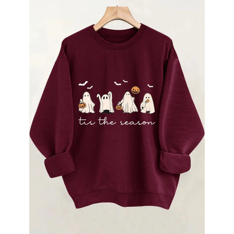 Damen Sweatshirt Gruseliges Motiv Norvielle