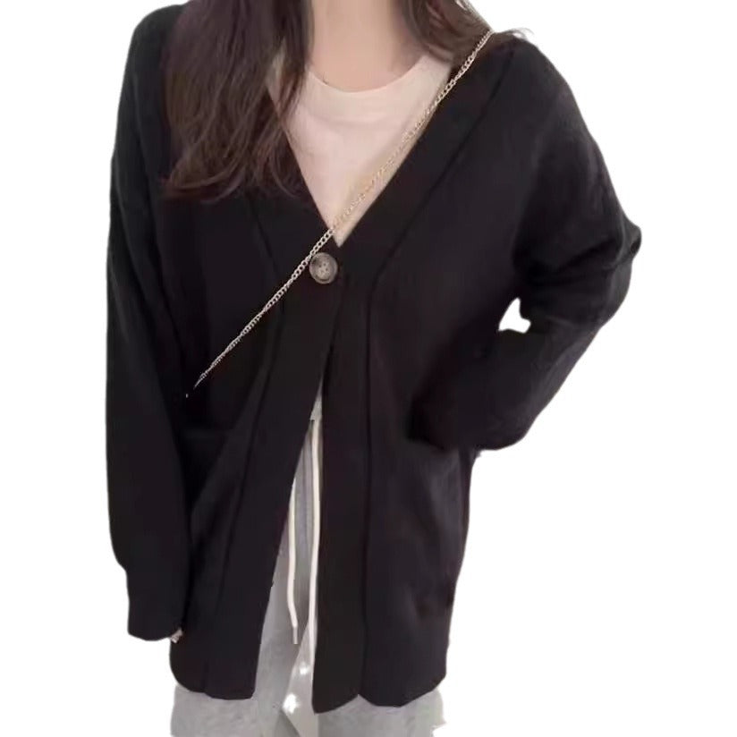 Damen Strickjacke Großes Modell Mit Taschen Norvielle