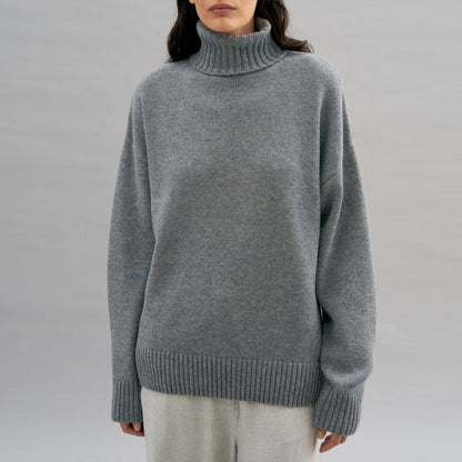 Damen Rollkragenpullover Oversized Kuschelfleece Norvielle - Norvielle