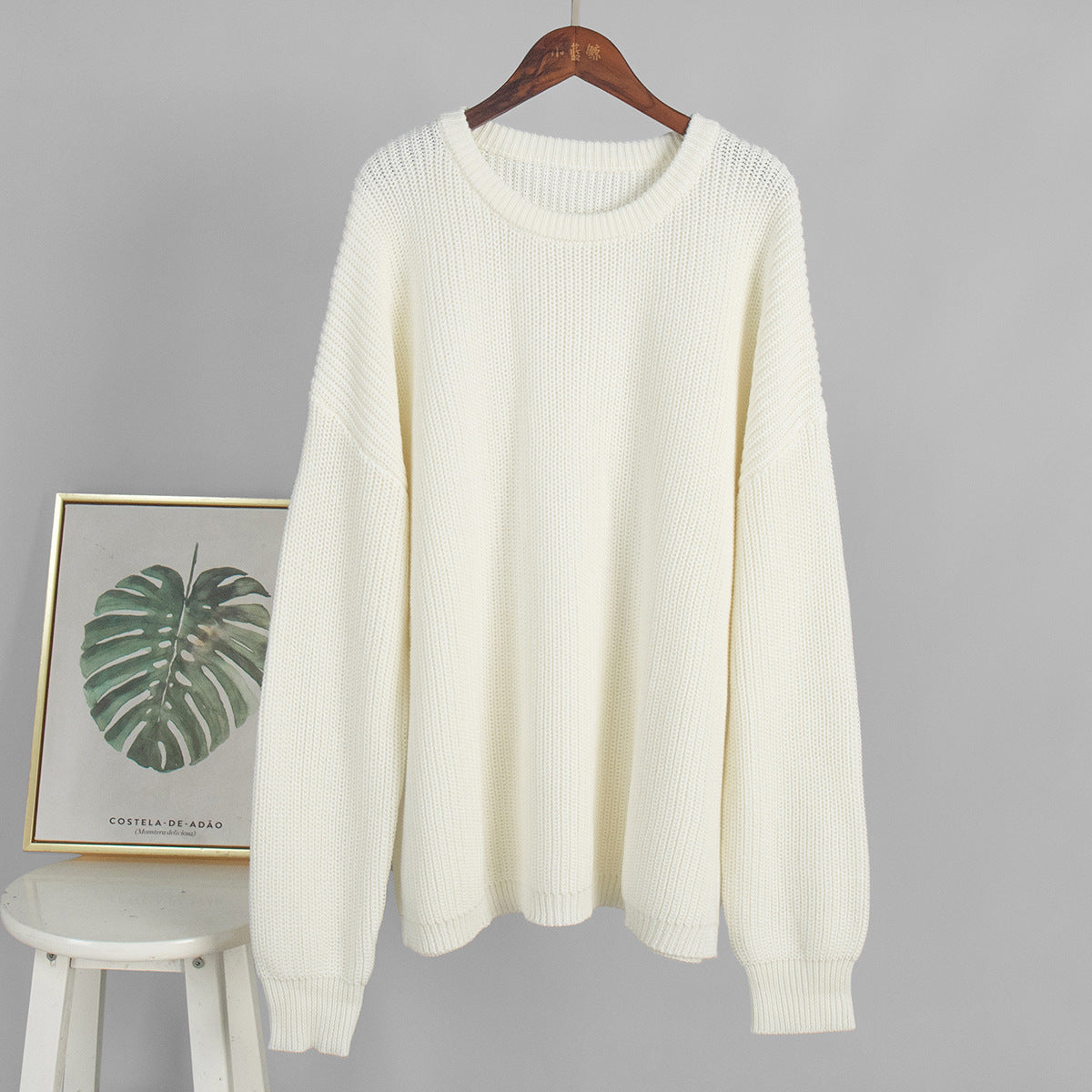 Damen Oversized Strickpullover Lässiger Schnitt