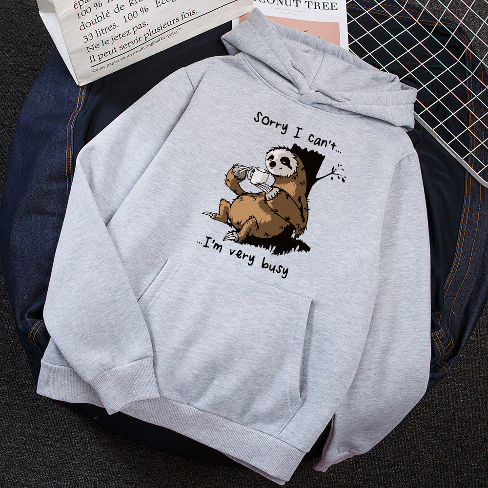 Damen Kapuzensweater Tiermotiv Weich Norvielle