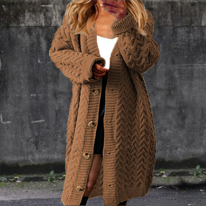 Damen Grobstrickjacke Zopfmuster Norvielle