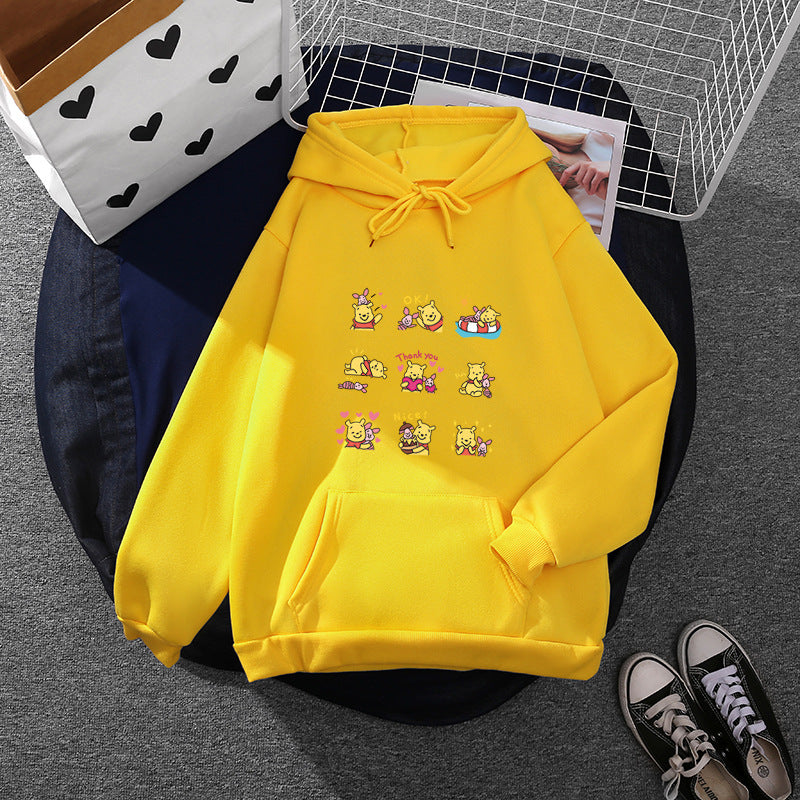 Damen Hoodie Pikachu Motiv Baumwolle Schwarz - Norvielle